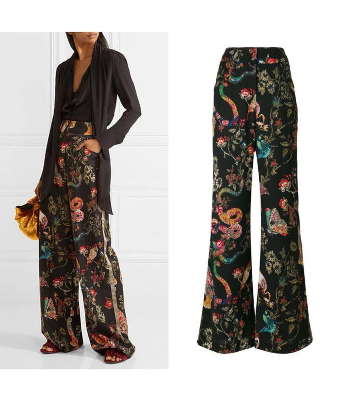 ETRO Мульти шерстяные брюки широкие, фото 2