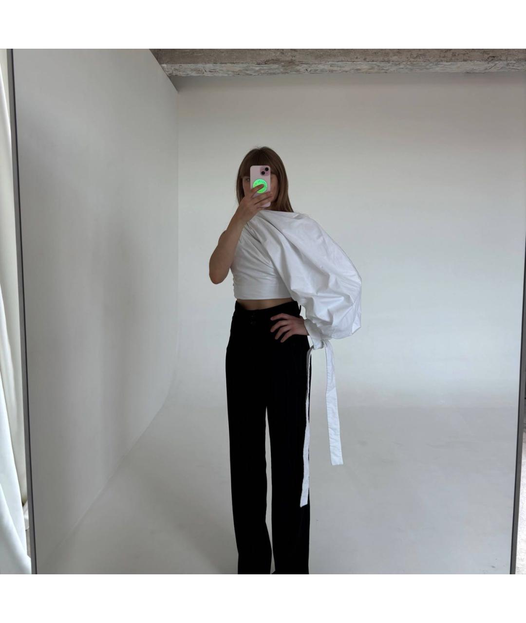 JACQUEMUS Белая хлопковая блузы, фото 5