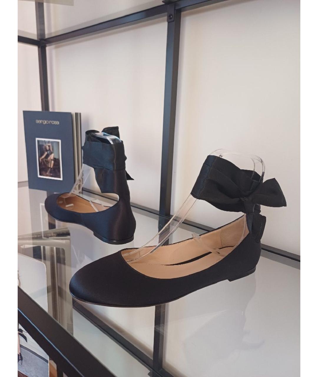 GIANVITO ROSSI Черные балетки, фото 3
