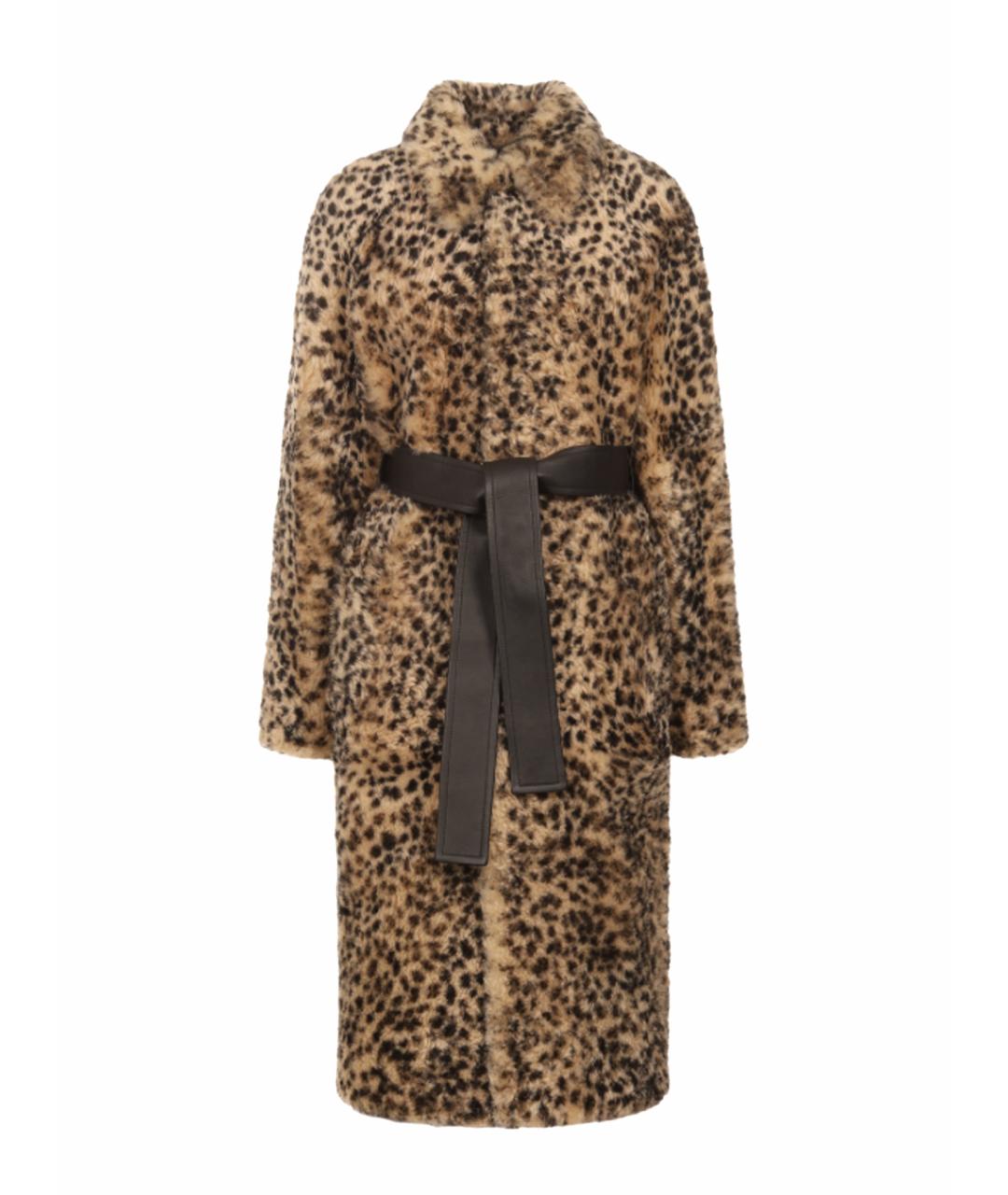 BOTTEGA VENETA Бежевая меховая дубленка, фото 1