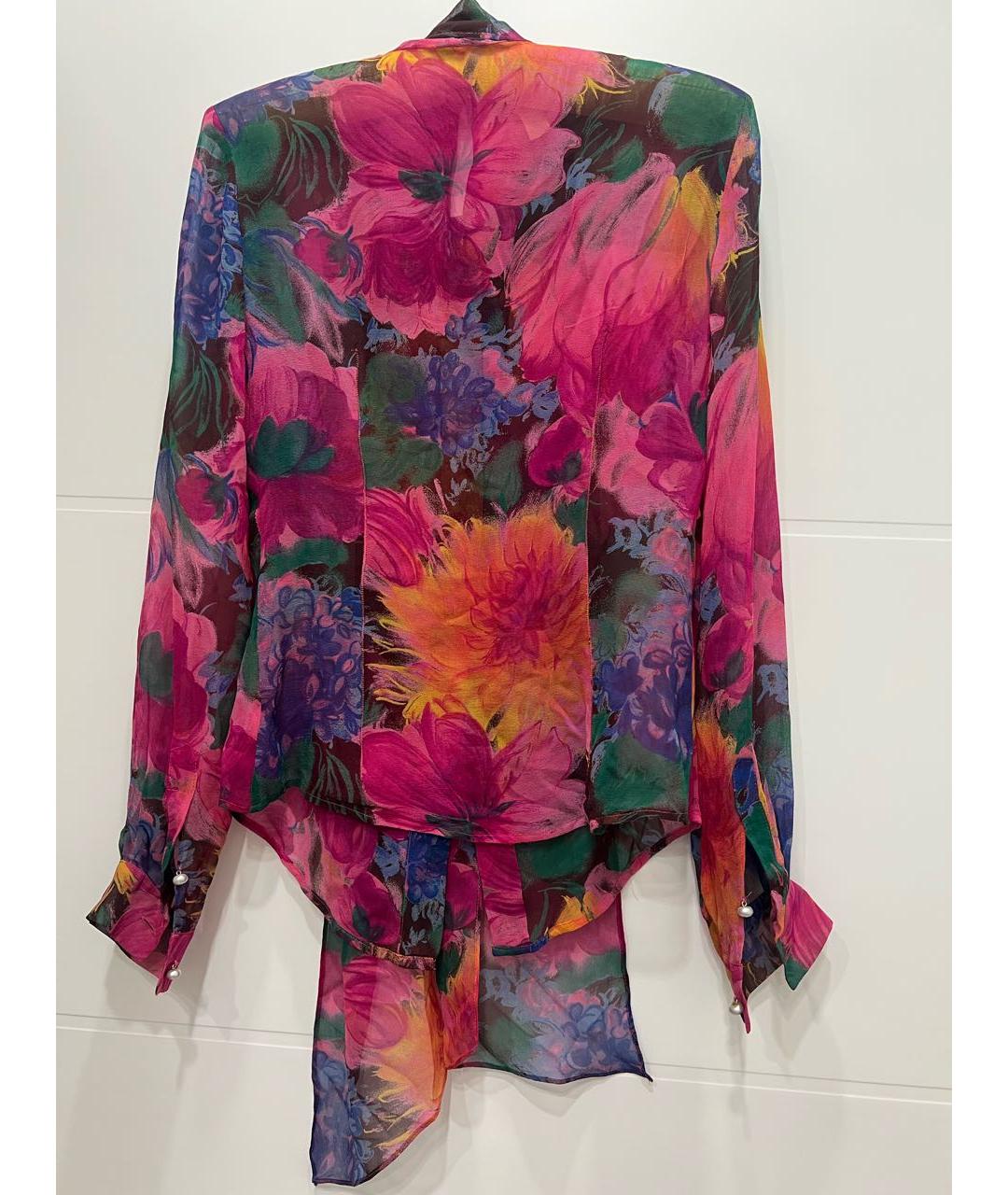 DOLCE&GABBANA Мульти шелковая блузы, фото 2