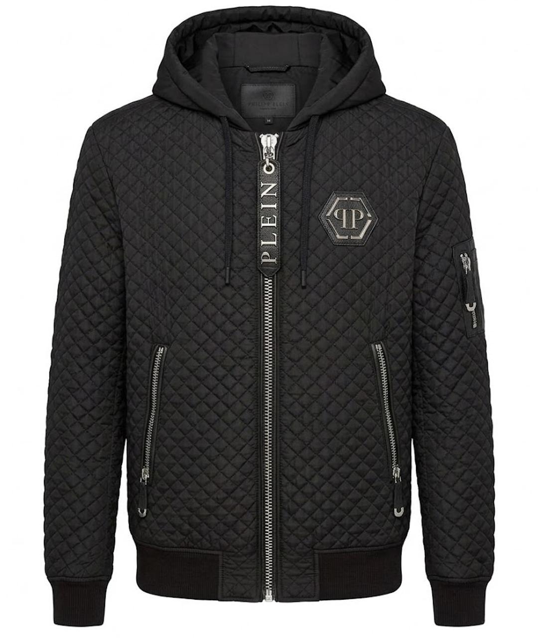 PHILIPP PLEIN Черная полиэстеровая куртка, фото 1