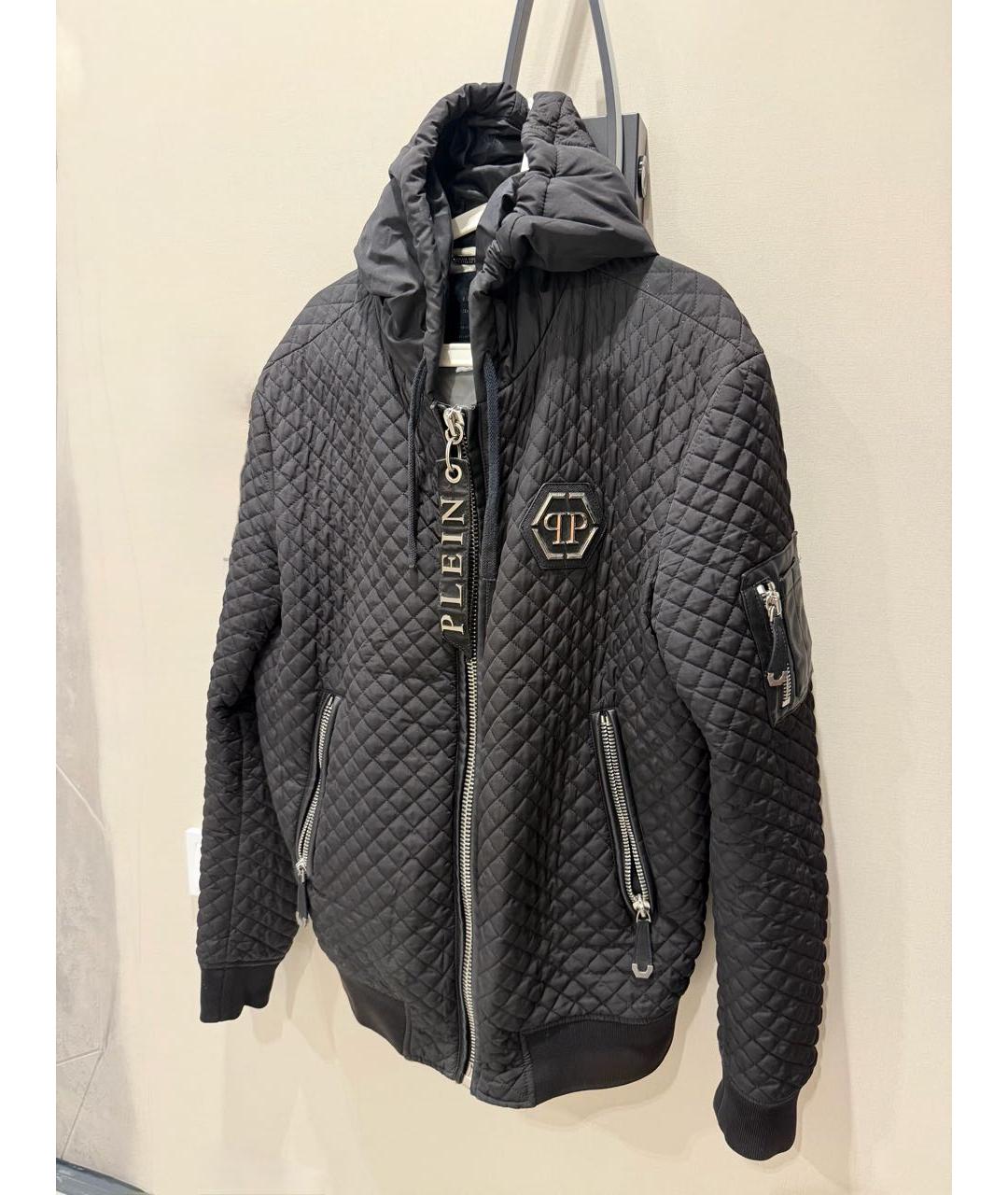 PHILIPP PLEIN Черная полиэстеровая куртка, фото 9