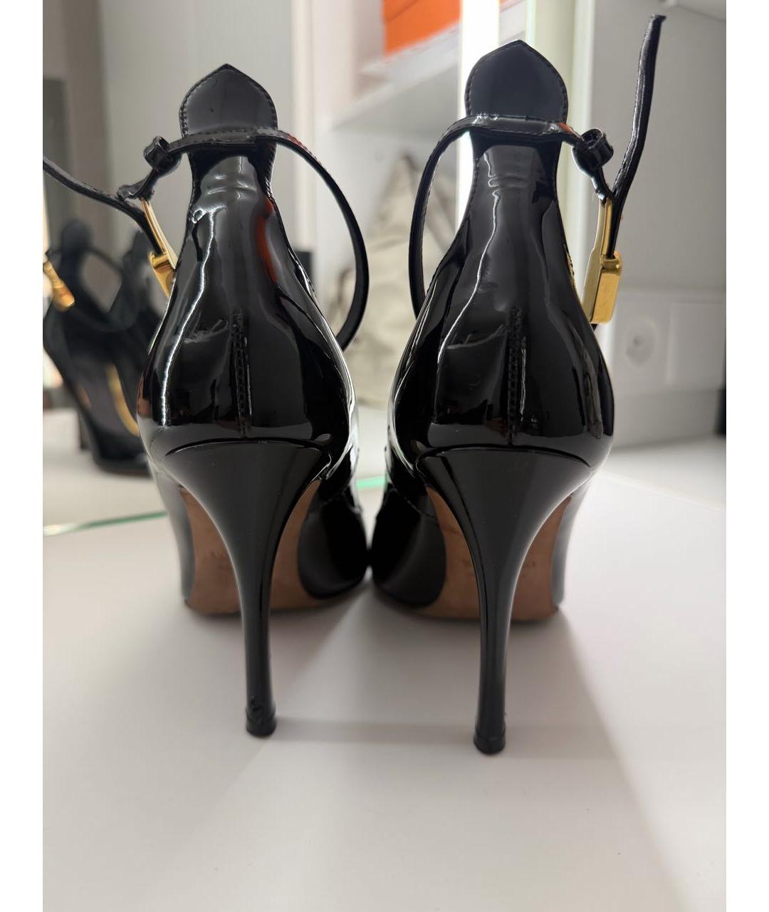 VALENTINO Черные туфли из лакированной кожи, фото 4