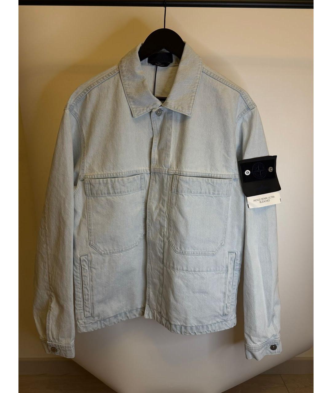 STONE ISLAND Голубая деним куртка, фото 4