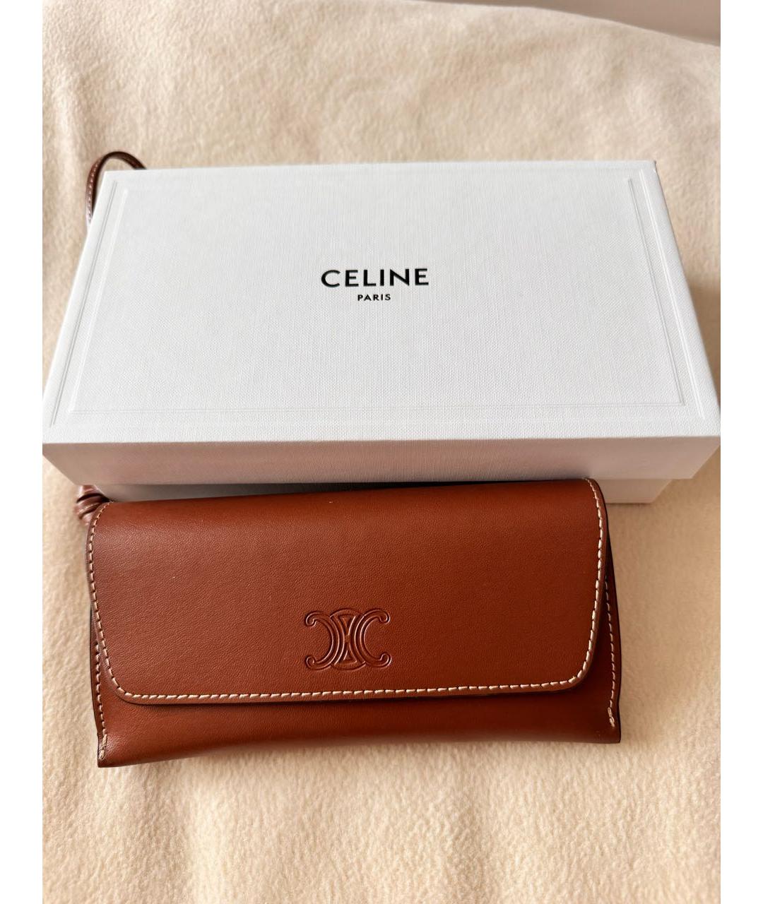 CELINE Золотые металлические солнцезащитные очки, фото 6
