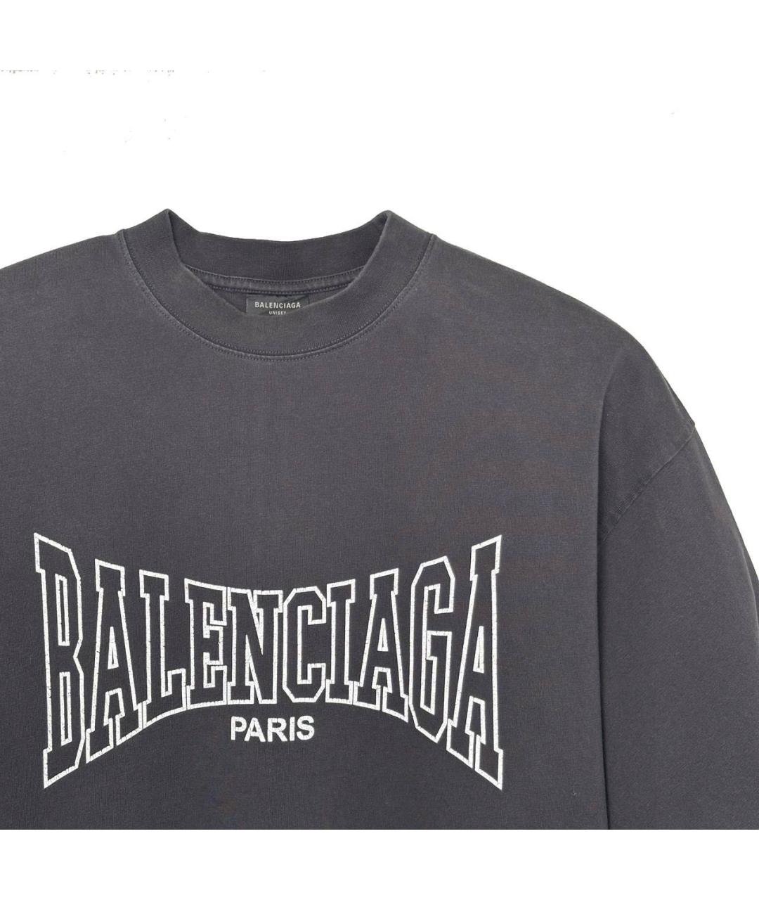 BALENCIAGA Черная футболка, фото 2