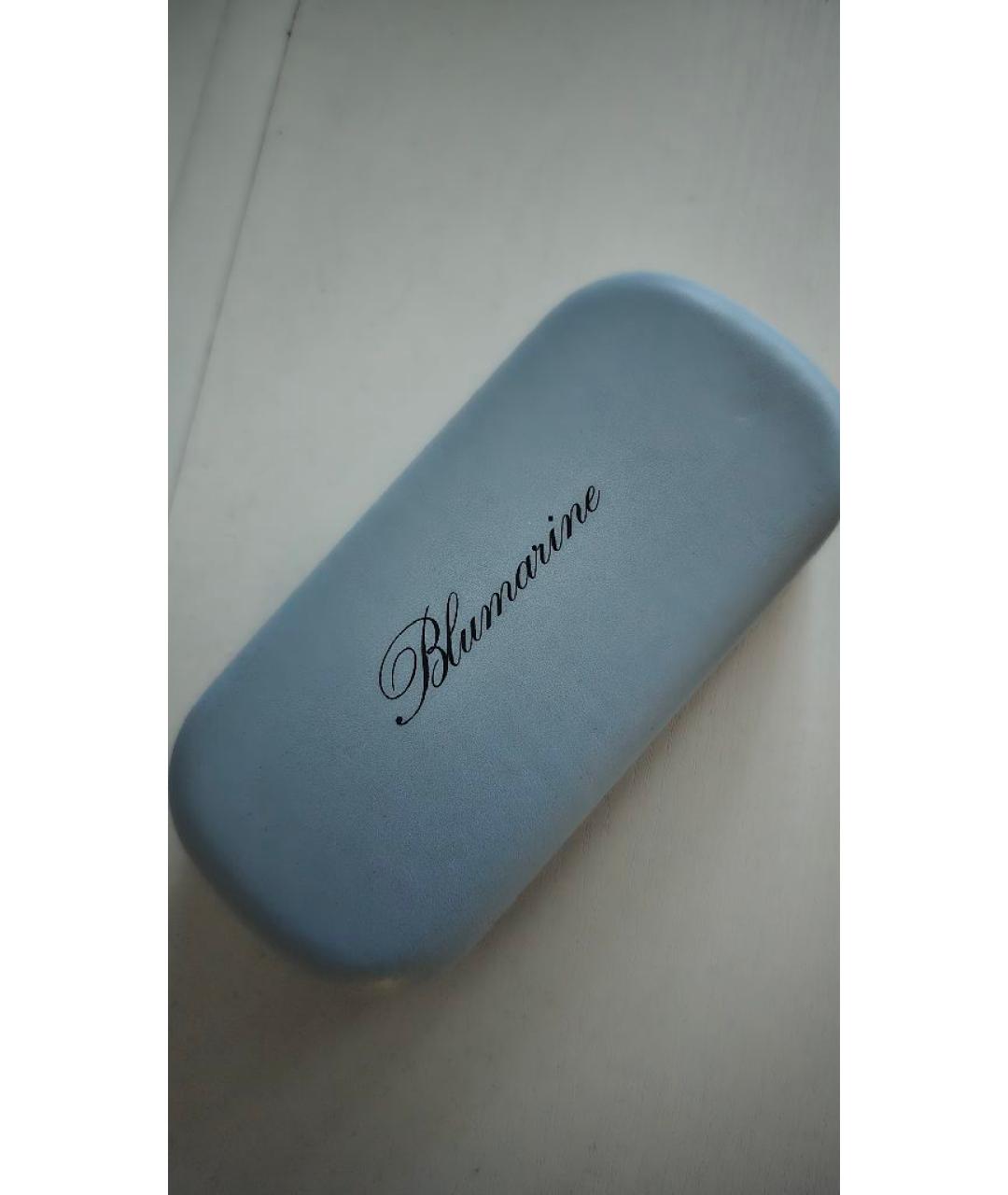 BLUMARINE Коричневые пластиковые солнцезащитные очки, фото 6