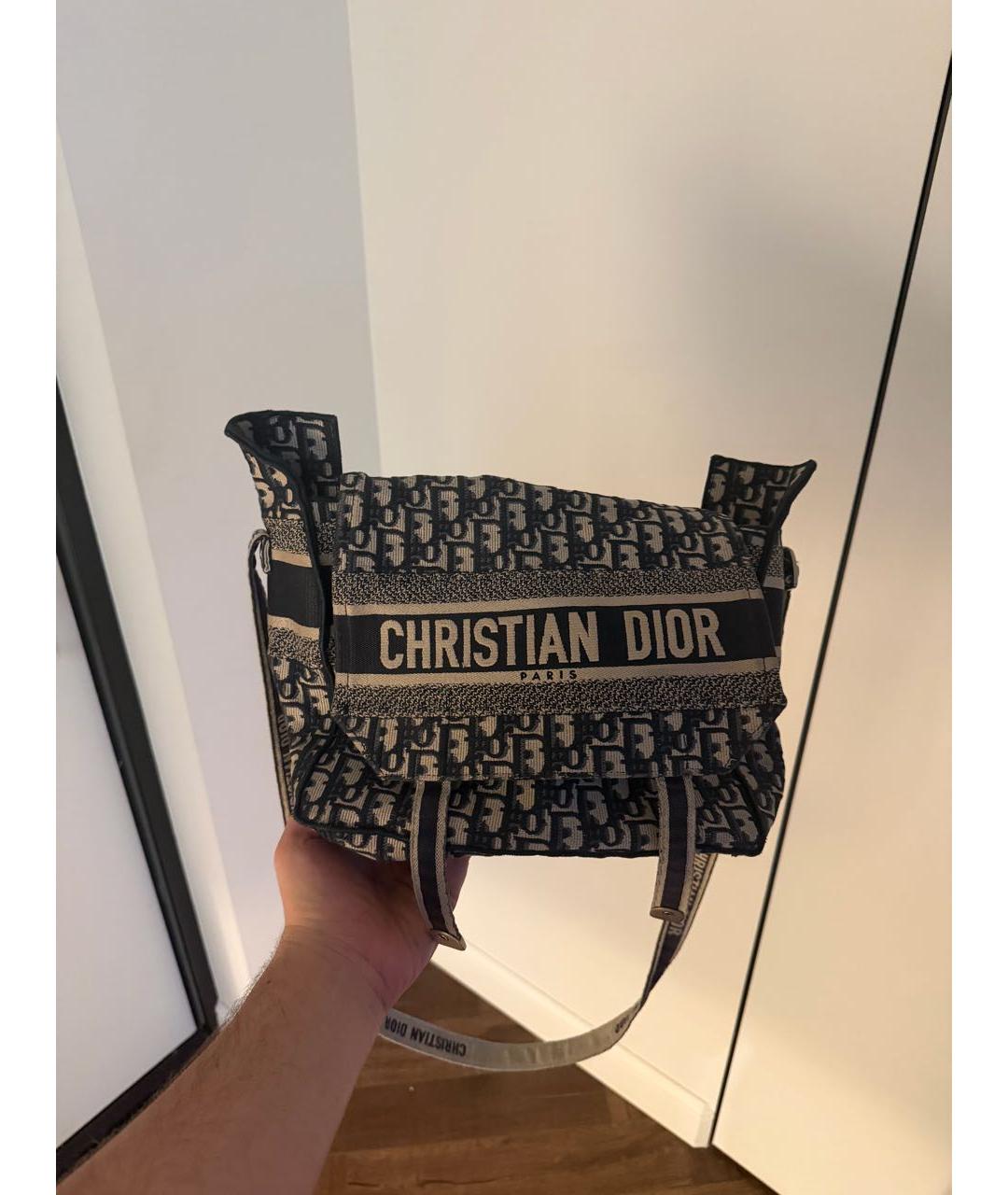 CHRISTIAN DIOR Темно-синяя сумка на плечо, фото 5