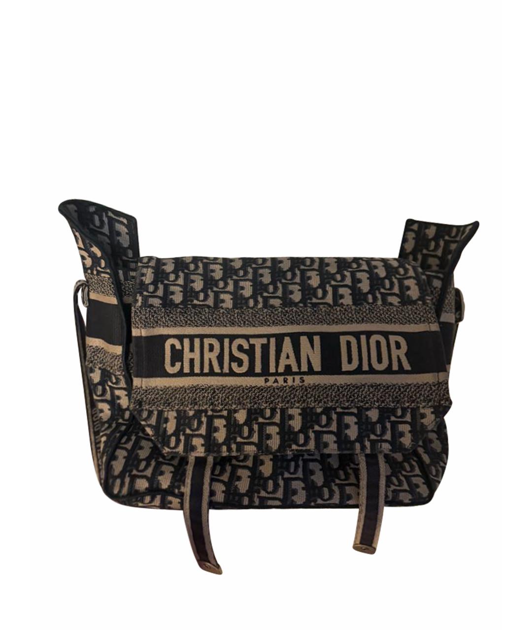 CHRISTIAN DIOR Темно-синяя сумка на плечо, фото 1
