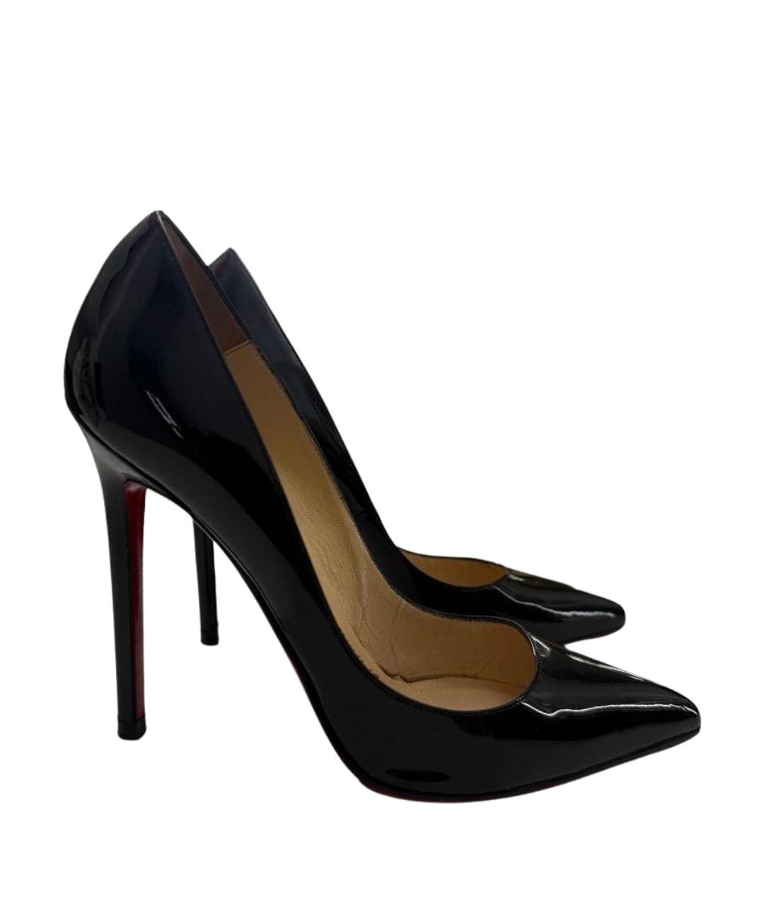 CHRISTIAN LOUBOUTIN Черные туфли из лакированной кожи, фото 1