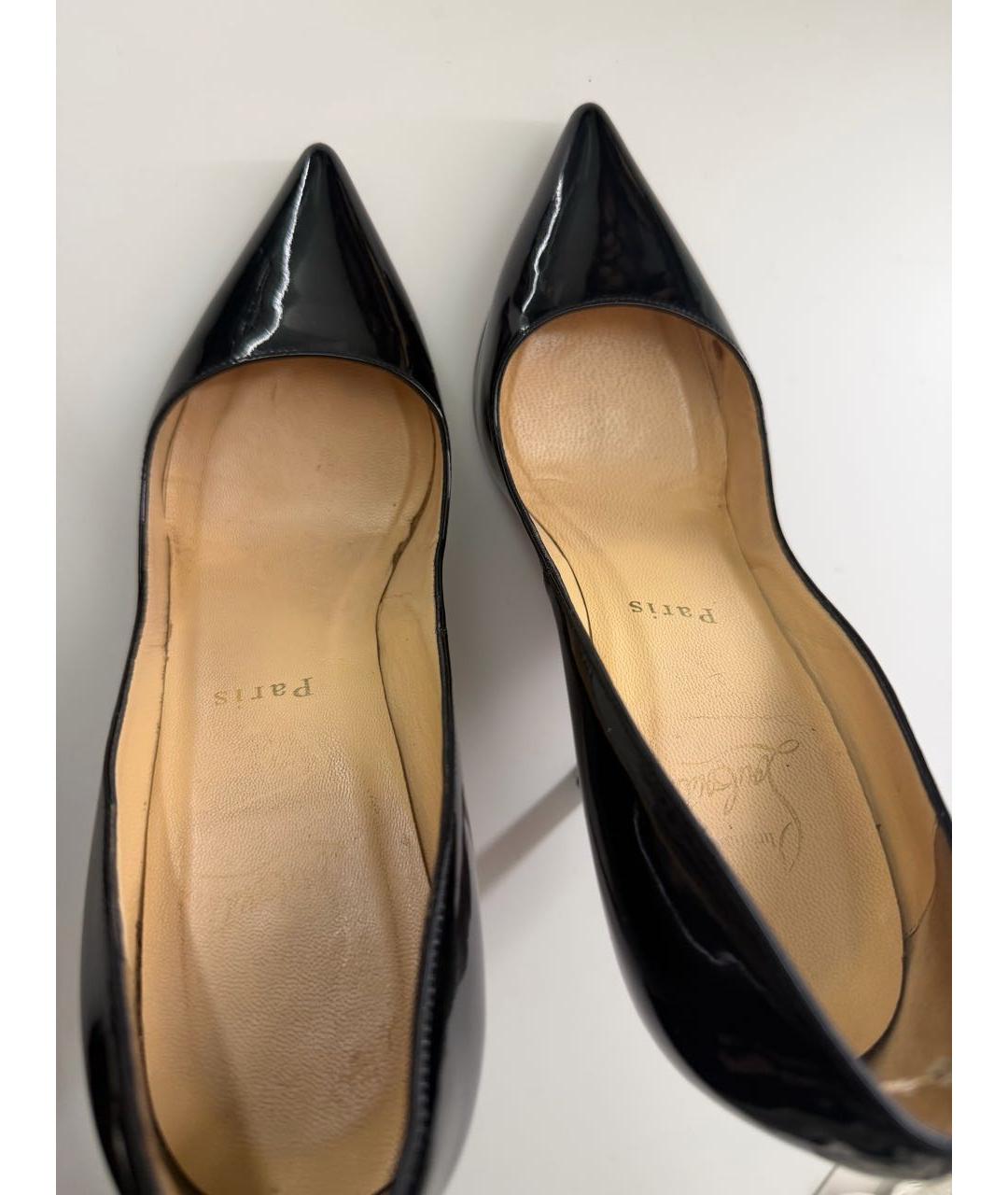 CHRISTIAN LOUBOUTIN Черные туфли из лакированной кожи, фото 7