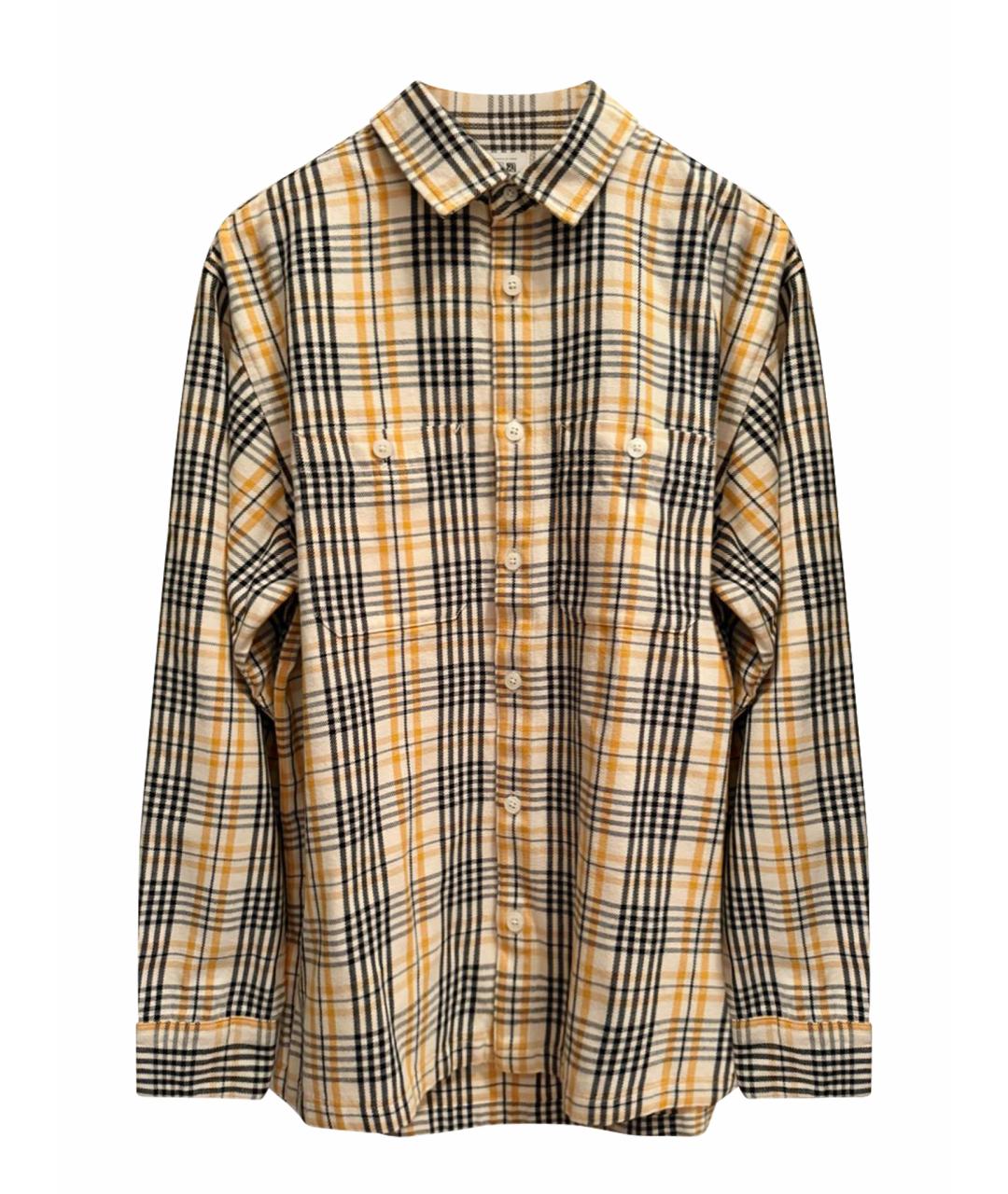 CARHARTT Желтая хлопковая кэжуал рубашка, фото 1