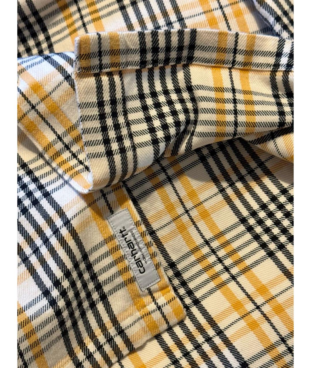 CARHARTT Желтая хлопковая кэжуал рубашка, фото 5
