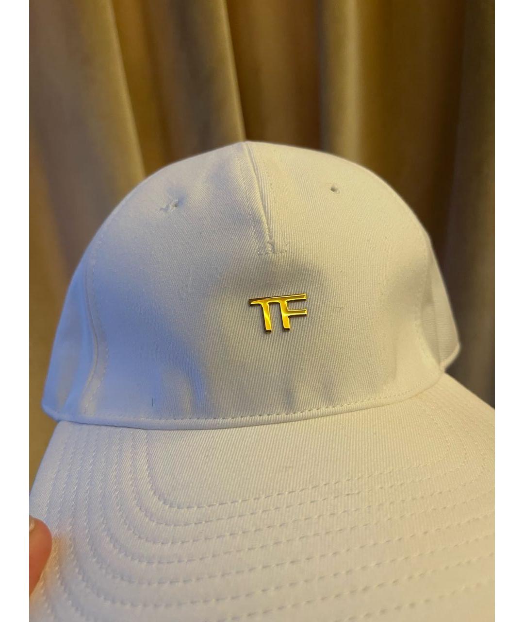 TOM FORD Белая хлопковая кепка, фото 3