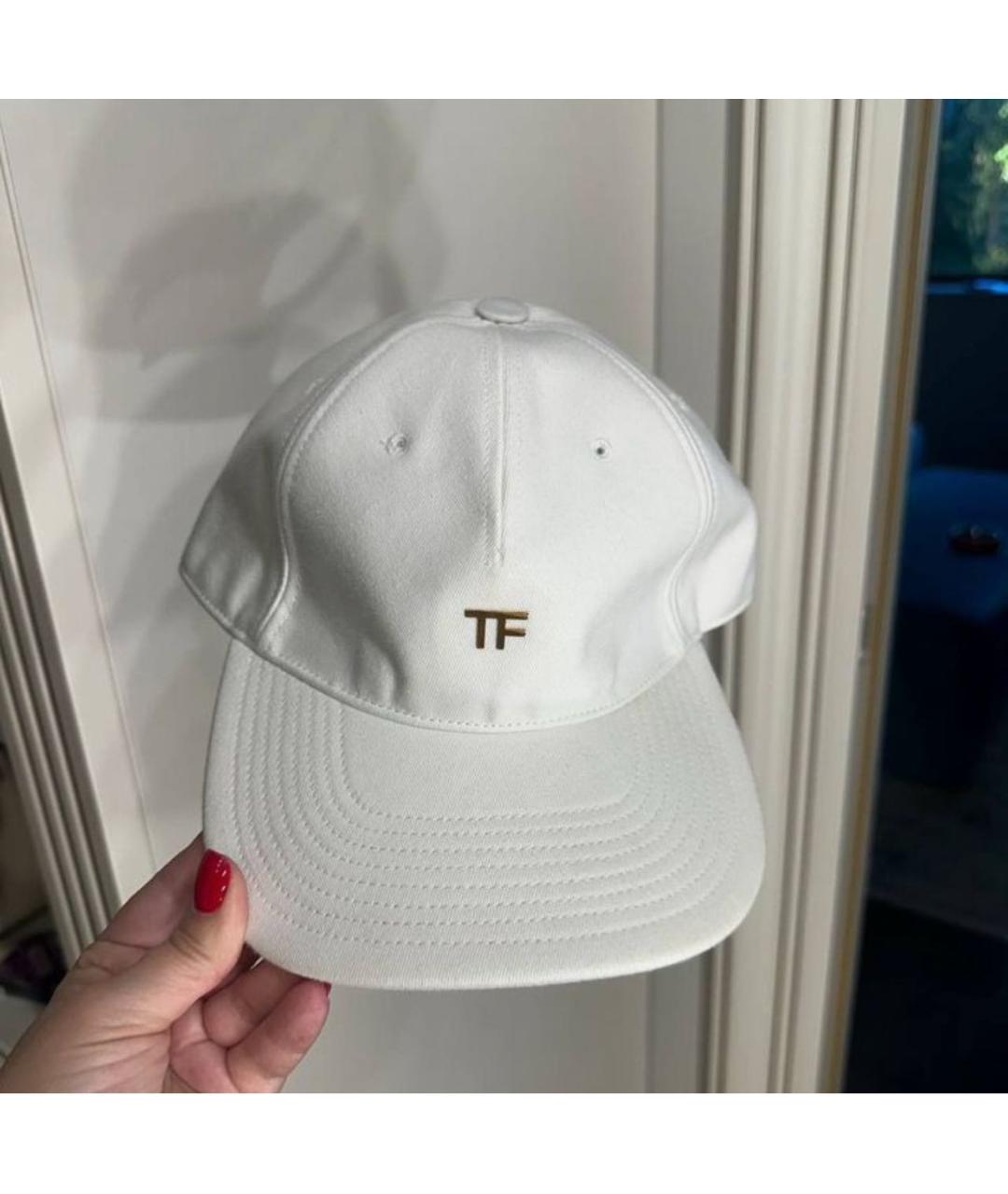 TOM FORD Белая хлопковая кепка, фото 2