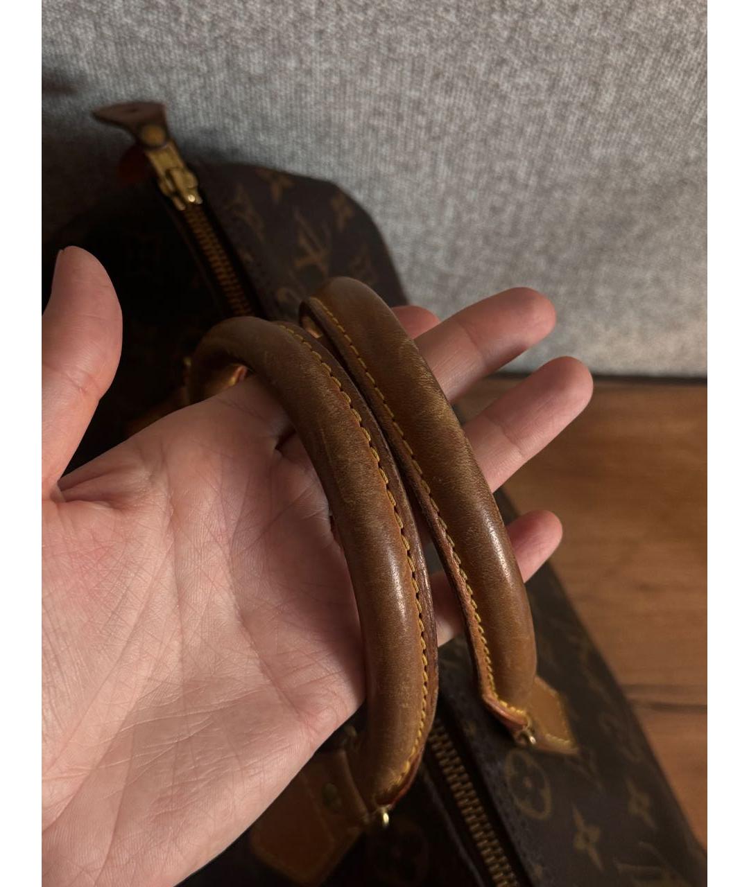 LOUIS VUITTON Коричневая сумка с короткими ручками, фото 5