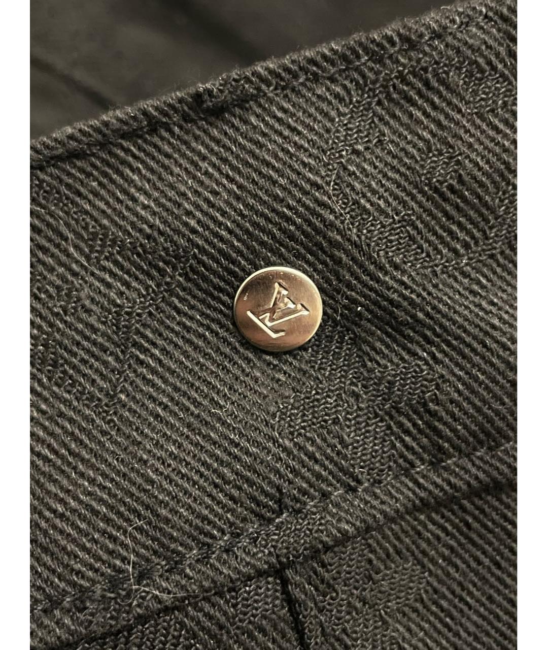 LOUIS VUITTON Черная хлопковая куртка, фото 4