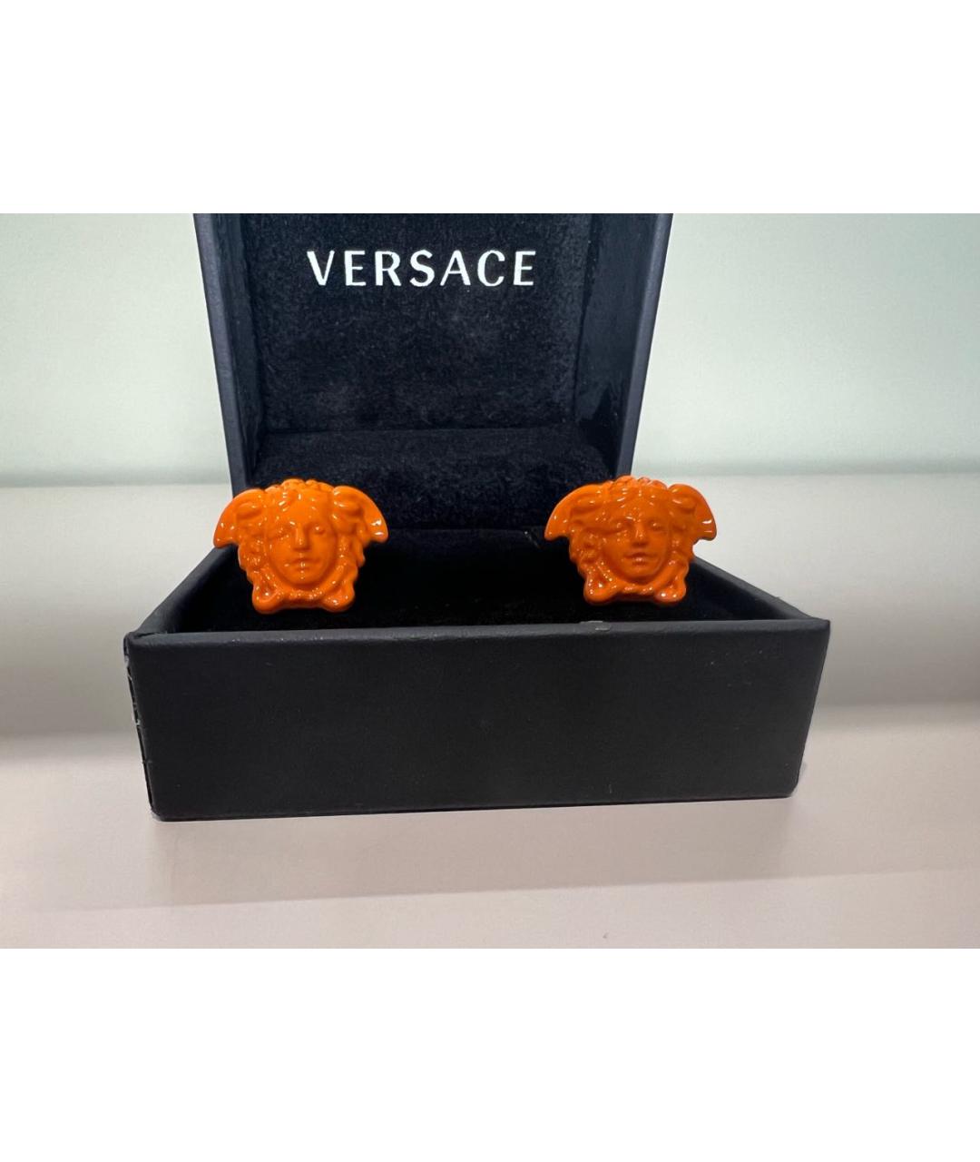 VERSACE Оранжевые серьги, фото 4