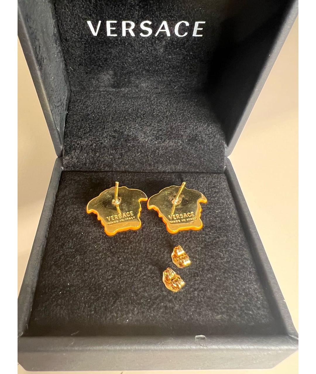 VERSACE Оранжевые серьги, фото 3