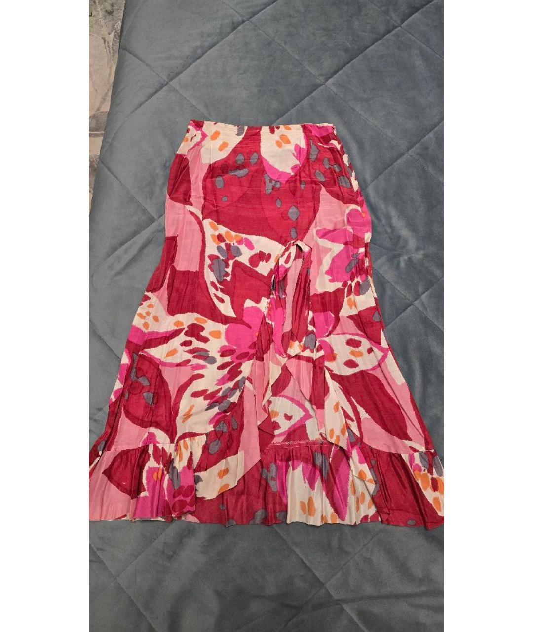 MOSCHINO Розовая юбка макси, фото 5