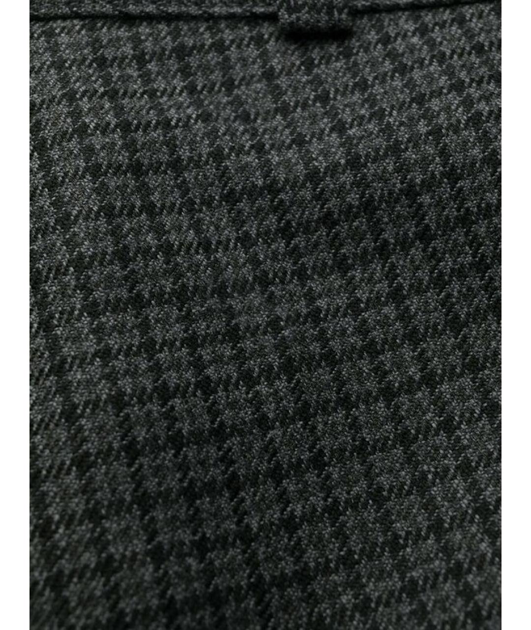 MAISON MARGIELA Антрацитовые шерстяные брюки узкие, фото 4