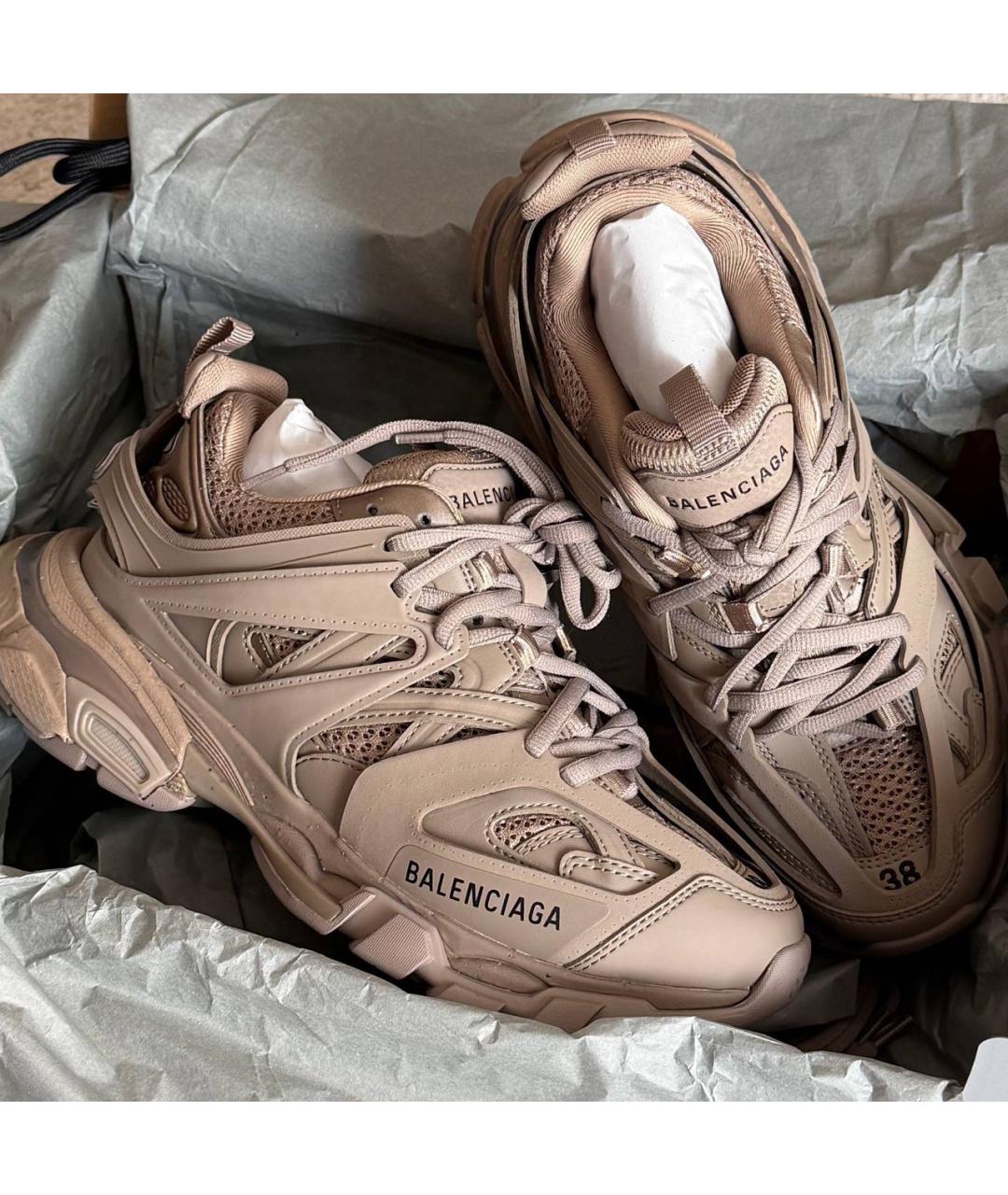 BALENCIAGA Бежевые кроссовки, фото 3