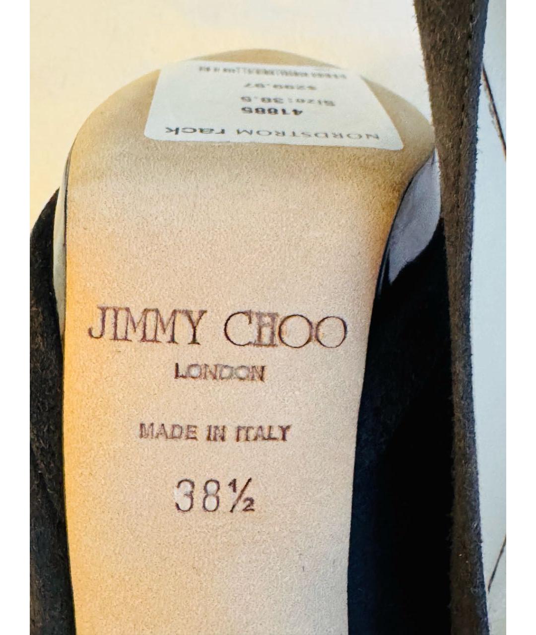 JIMMY CHOO Серые замшевые туфли, фото 5