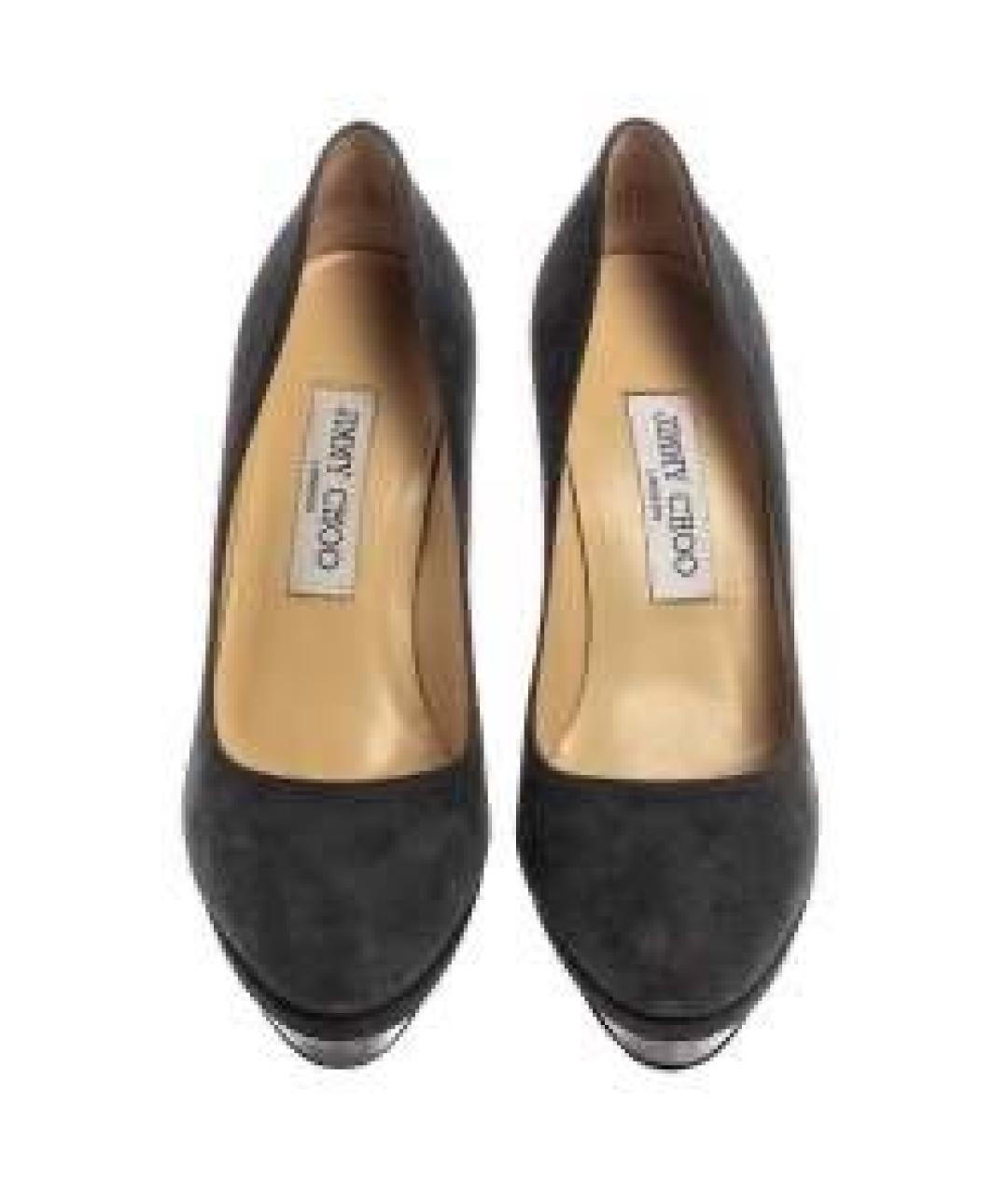JIMMY CHOO Серые замшевые туфли, фото 2