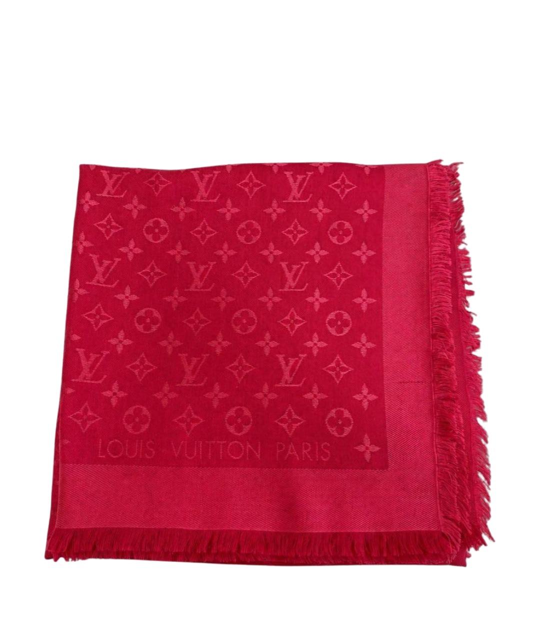 LOUIS VUITTON Фуксия шелковый платок, фото 1