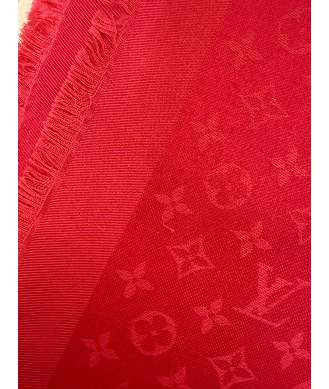 LOUIS VUITTON Фуксия шелковый платок, фото 5