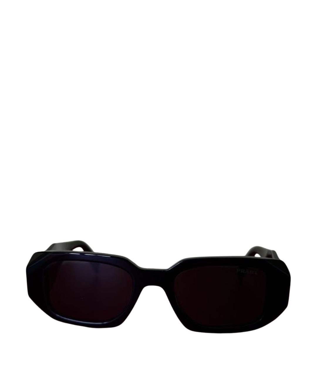 PRADA Черные пластиковые солнцезащитные очки, фото 1