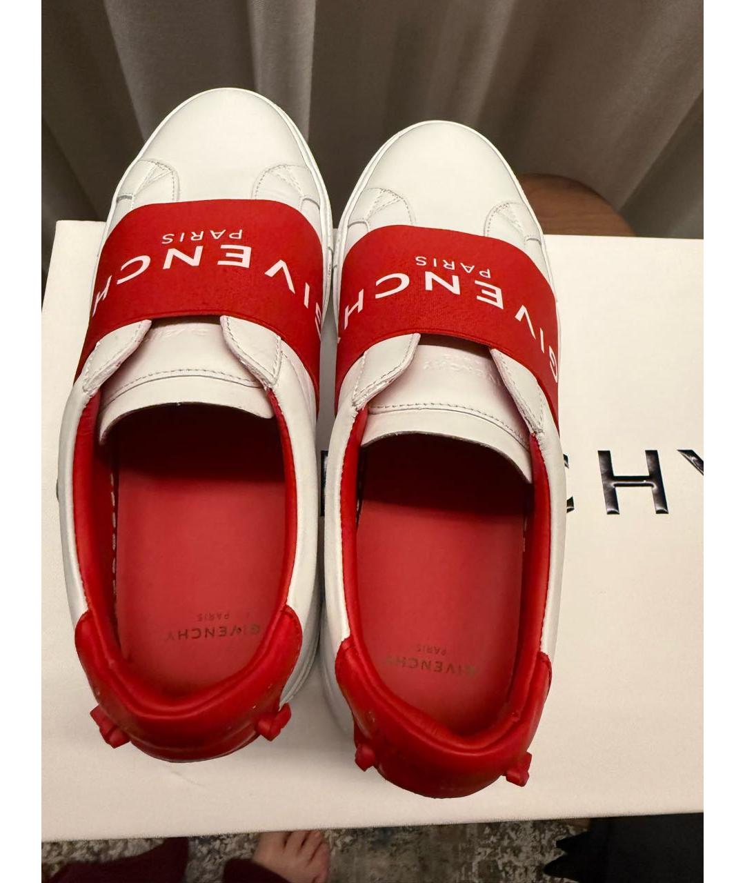 GIVENCHY Белые кожаные кроссовки, фото 2