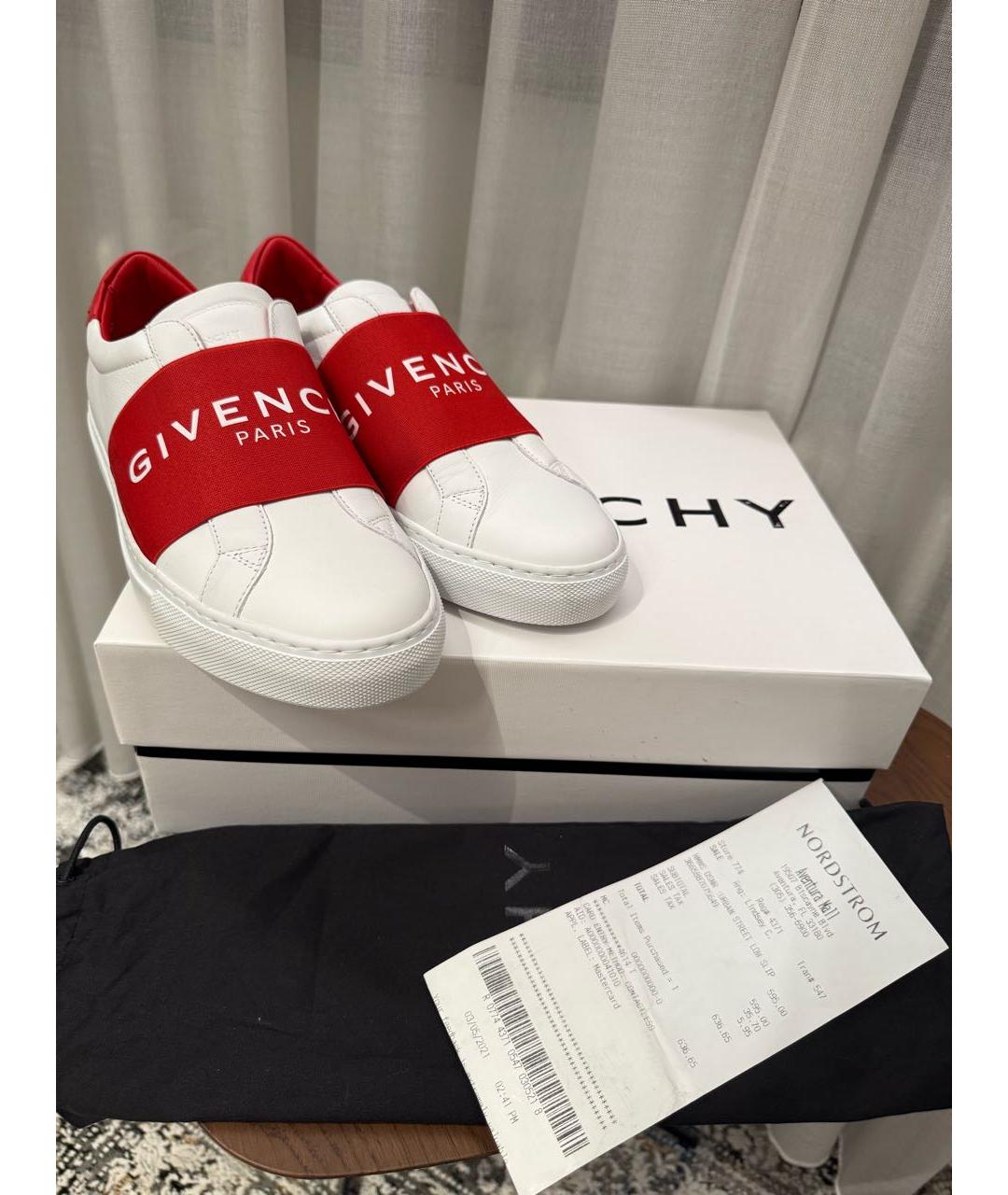GIVENCHY Белые кожаные кроссовки, фото 5