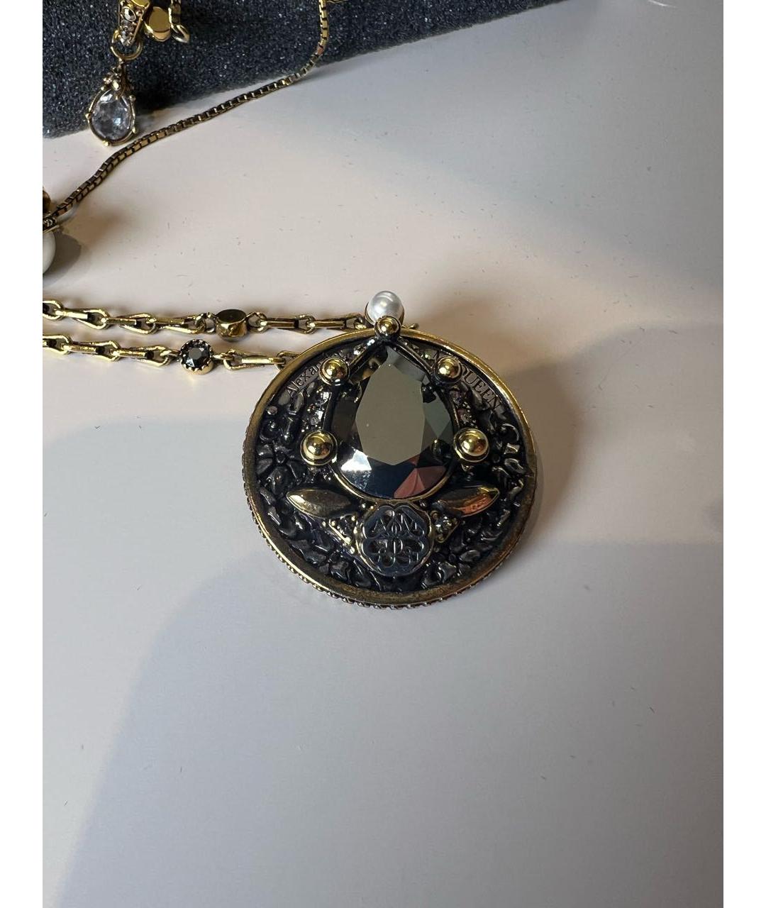 ALEXANDER MCQUEEN Золотая подвеска, фото 2