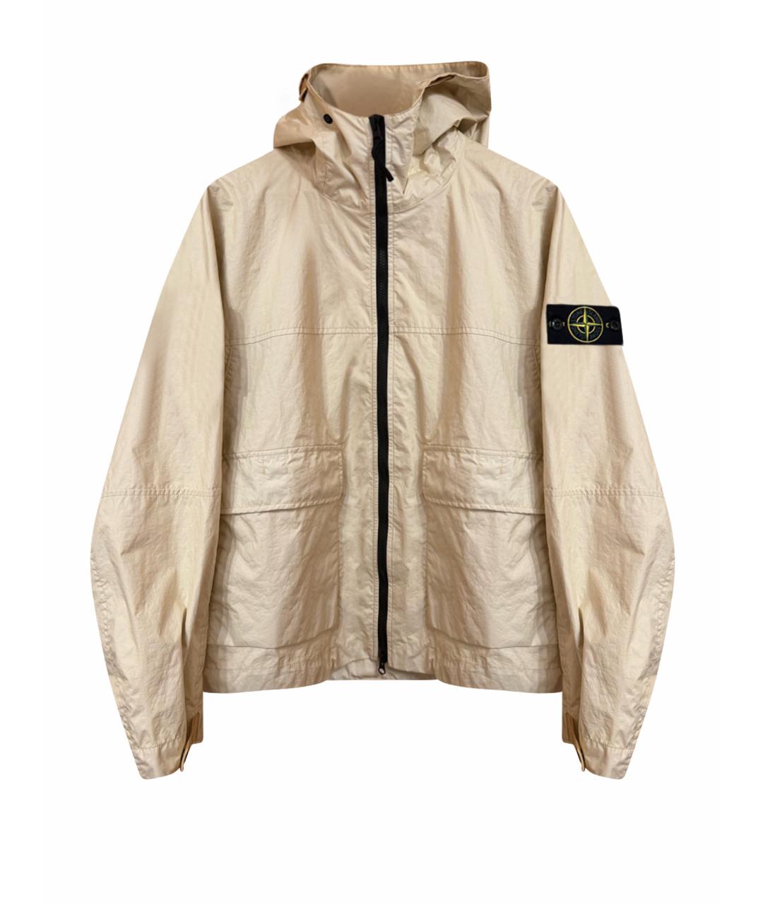STONE ISLAND Бежевая полиамидовая куртка, фото 1