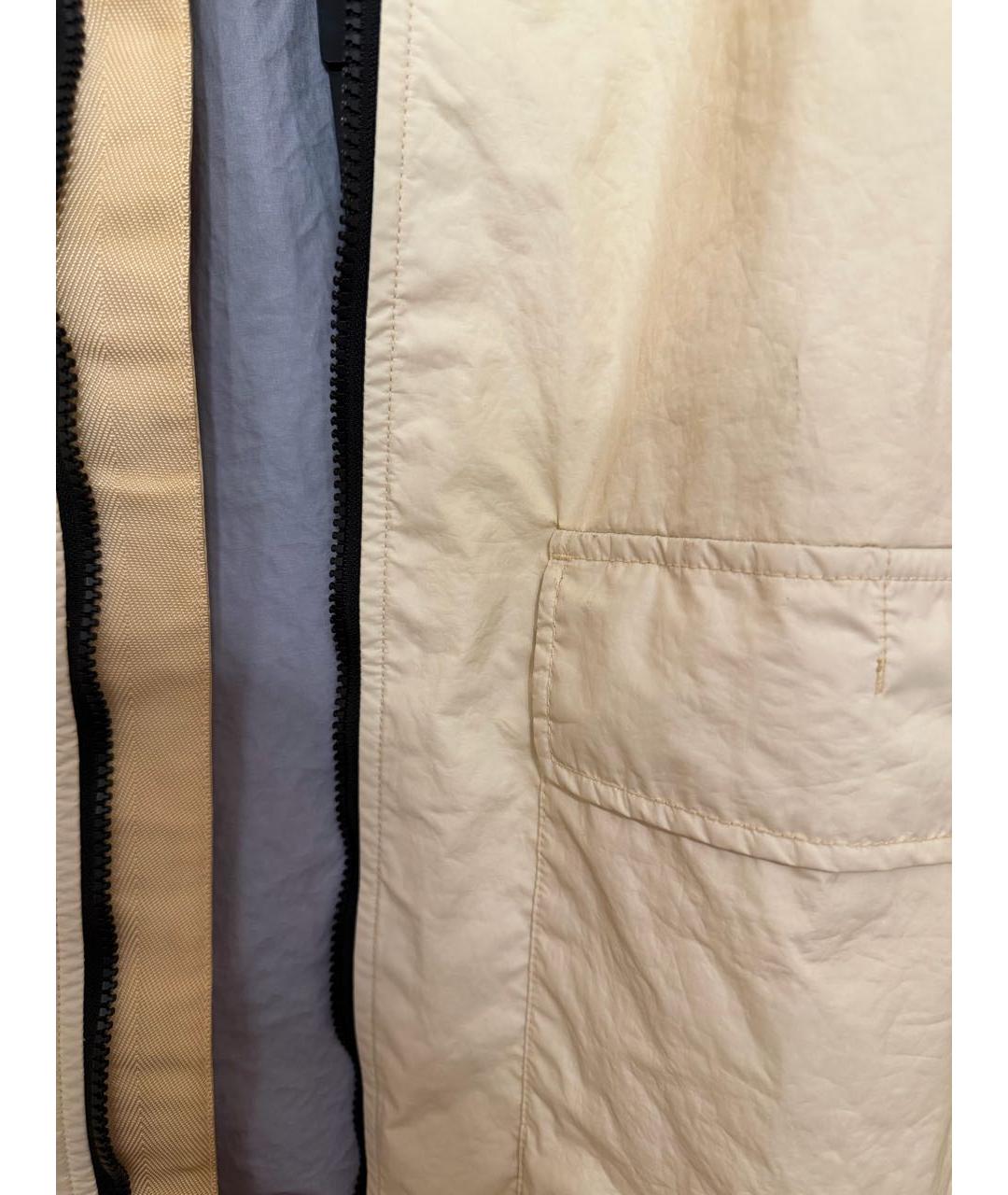 STONE ISLAND Бежевая полиамидовая куртка, фото 4