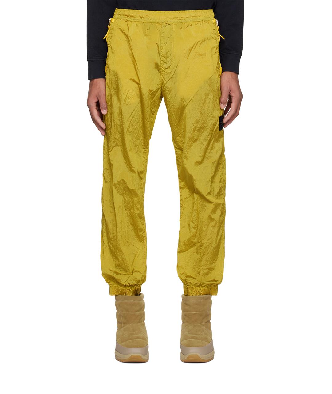 STONE ISLAND Горчичные спортивные брюки и шорты, фото 8