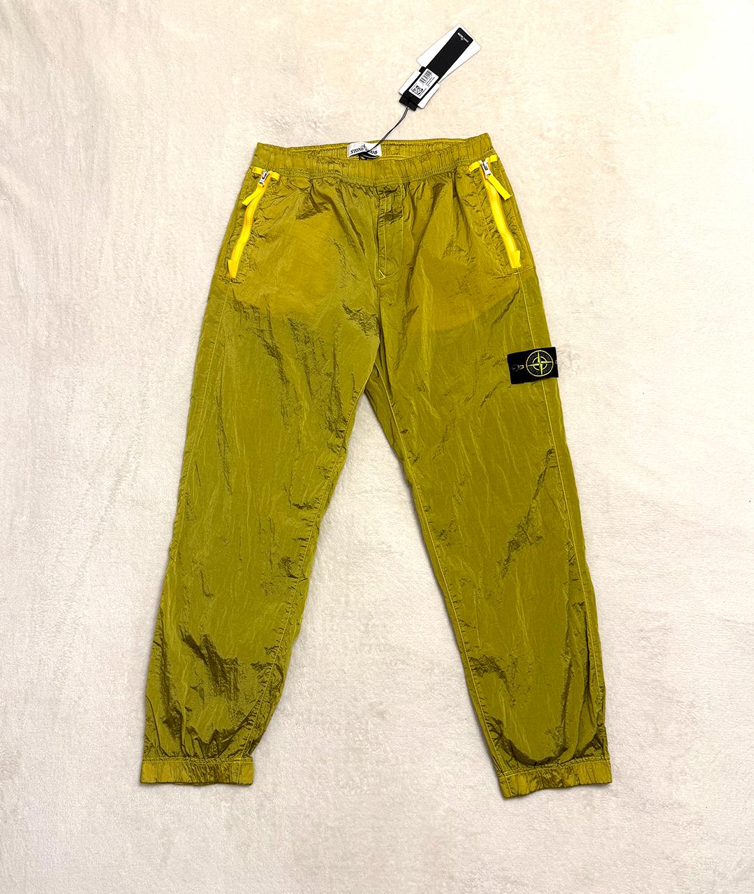 STONE ISLAND Горчичные спортивные брюки и шорты, фото 4