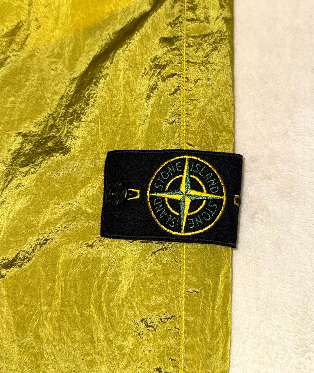 STONE ISLAND Горчичные спортивные брюки и шорты, фото 3