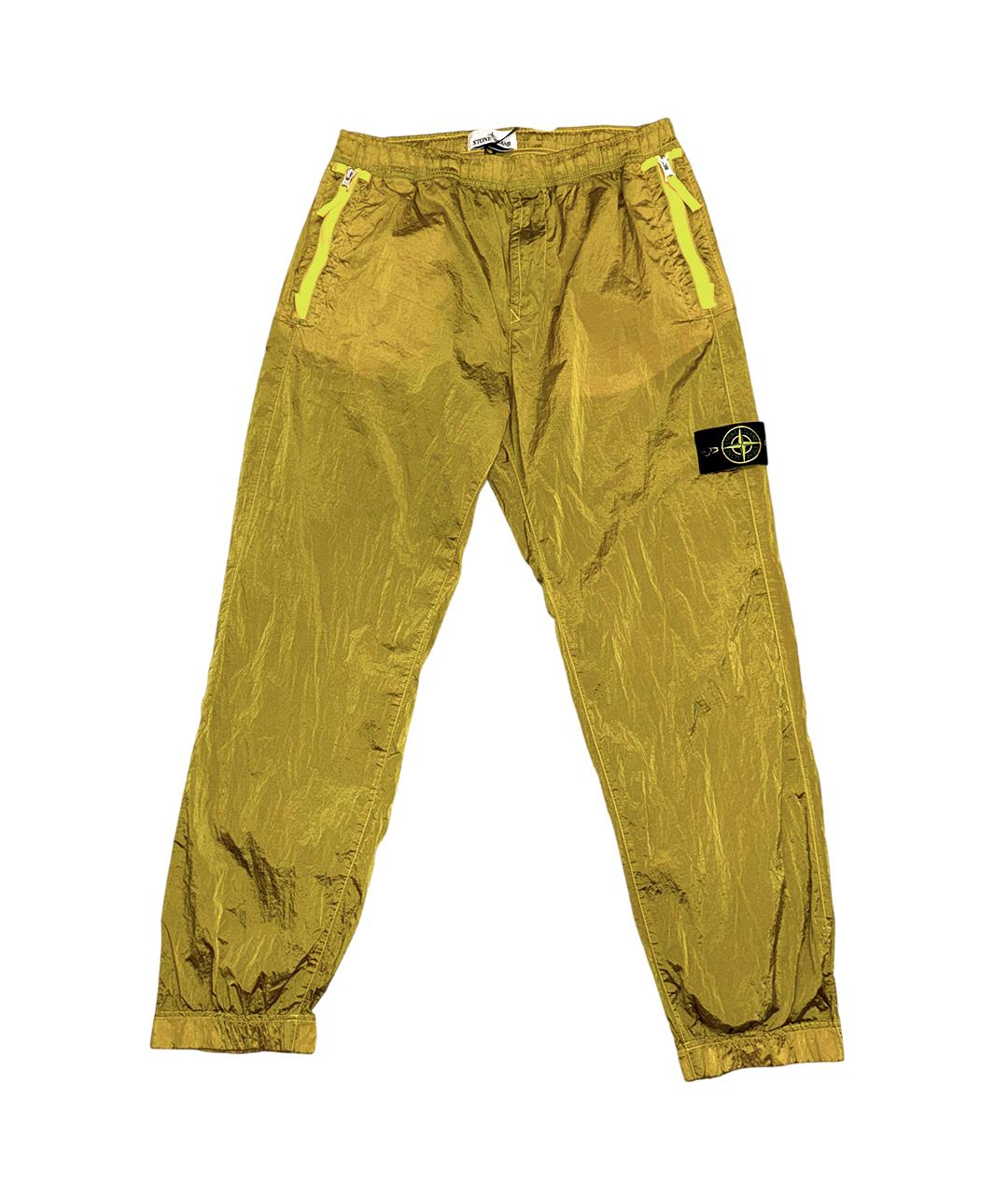 STONE ISLAND Горчичные спортивные брюки и шорты, фото 1