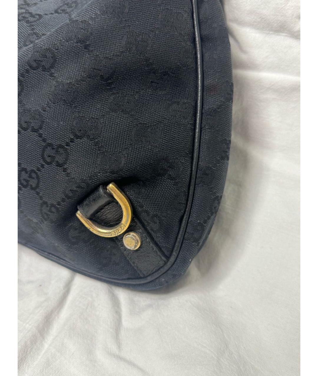 GUCCI Черная жаккардовая сумка через плечо, фото 3
