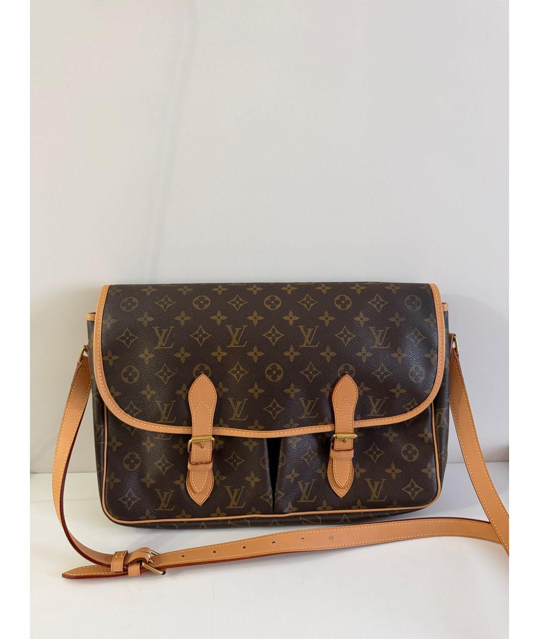LOUIS VUITTON Коричневая сумка на плечо, фото 6