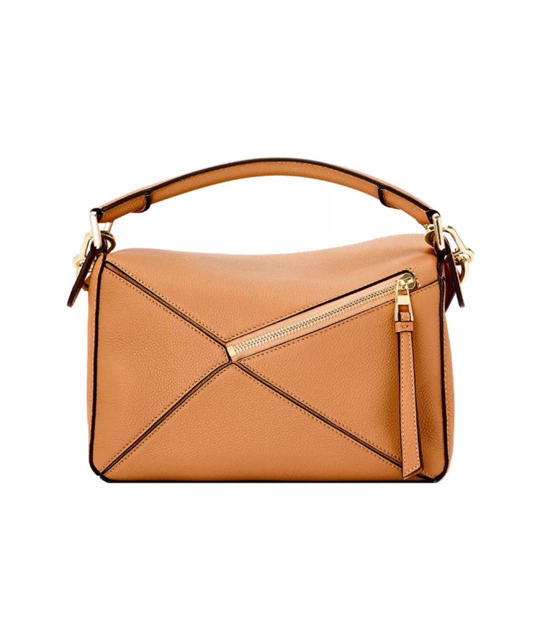 LOEWE Коричневая кожаная сумка через плечо, фото 5
