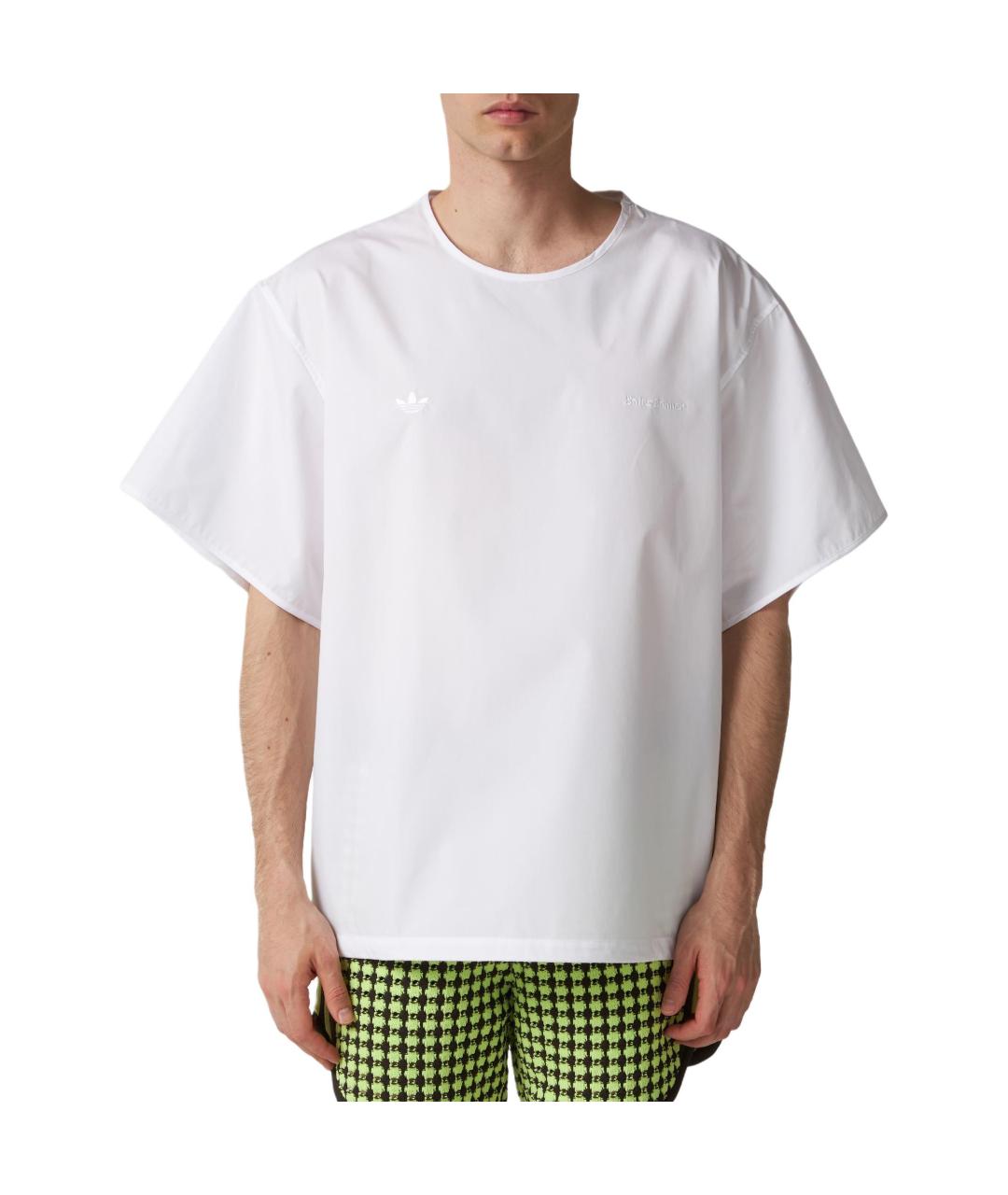 ADIDAS Белая хлопковая футболка, фото 3
