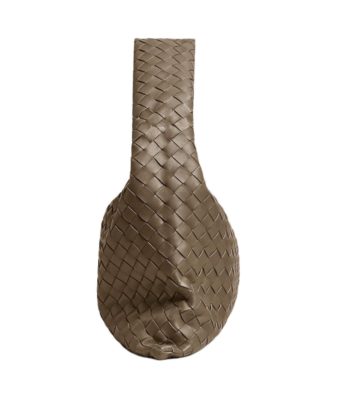 BOTTEGA VENETA Коричневая кожаная сумка через плечо, фото 2
