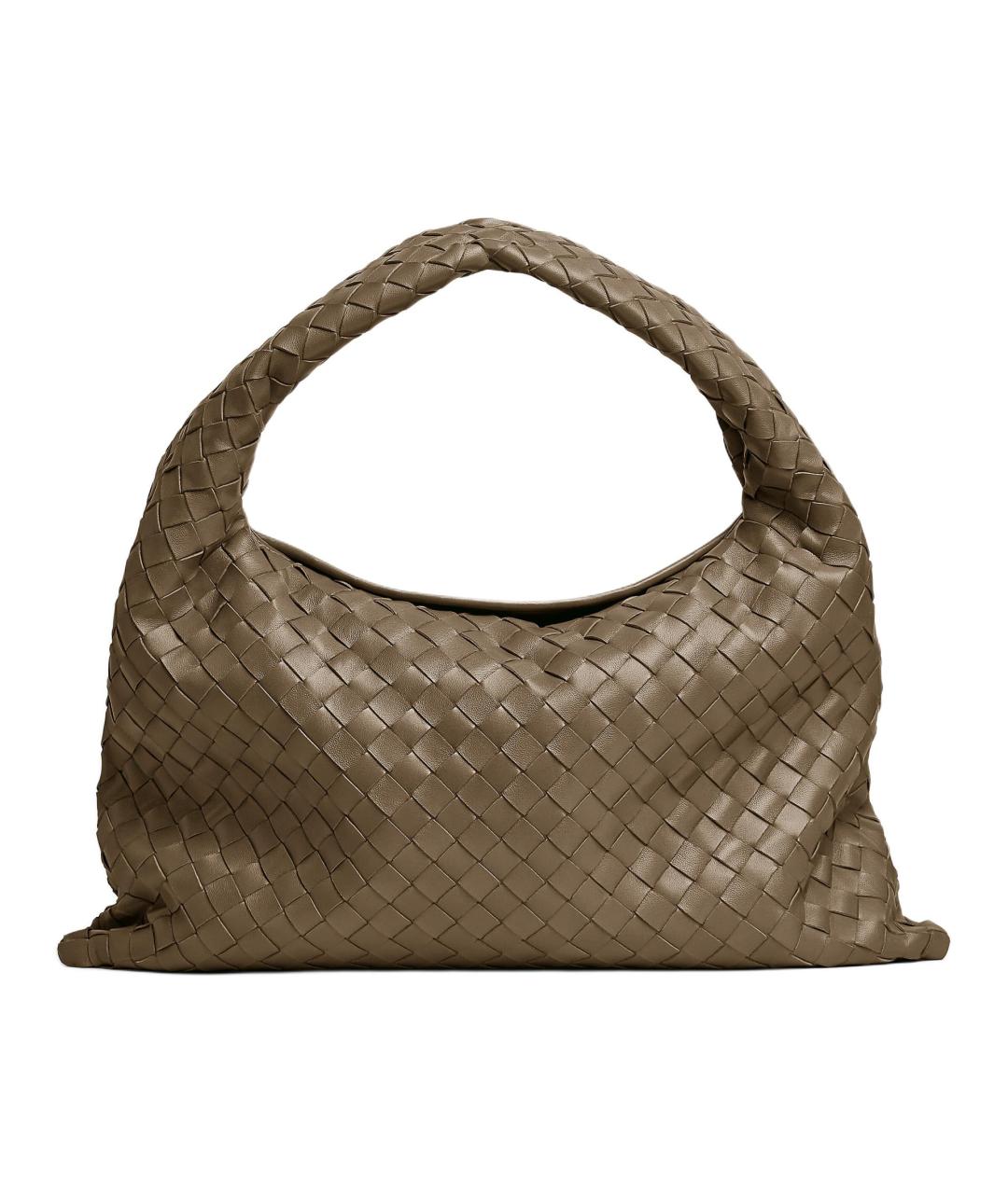 BOTTEGA VENETA Коричневая кожаная сумка через плечо, фото 1