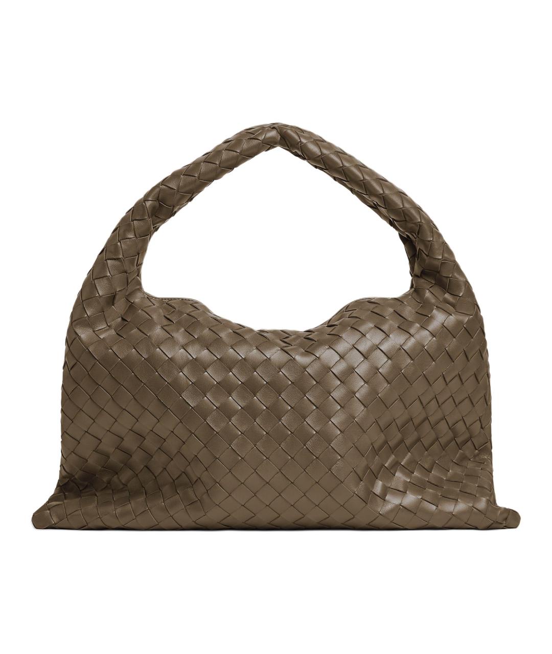 BOTTEGA VENETA Коричневая кожаная сумка через плечо, фото 3