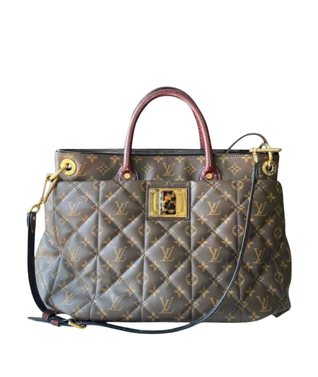 LOUIS VUITTON Коричневая сумка с короткими ручками, фото 1