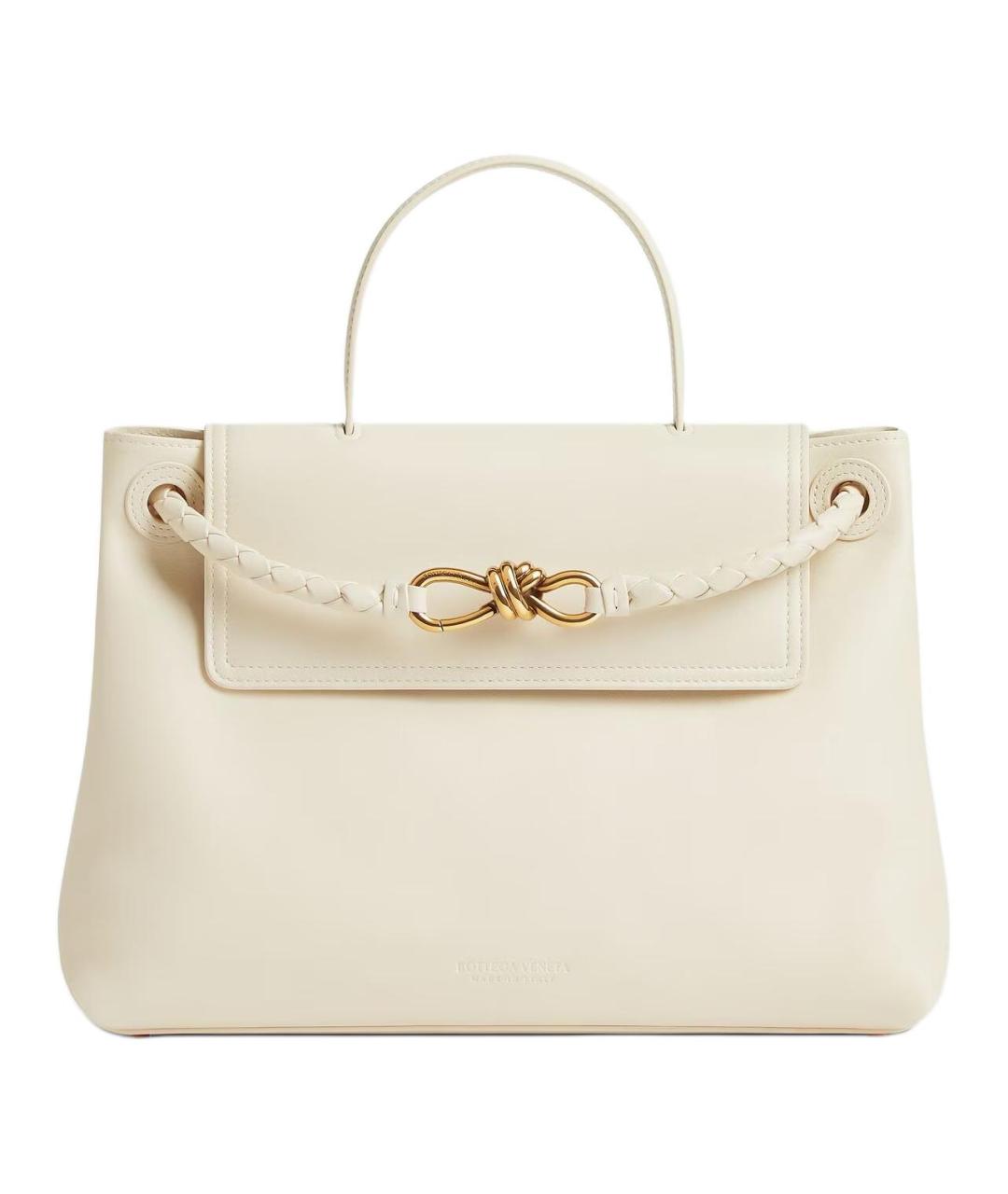 BOTTEGA VENETA Бежевая кожаная сумка через плечо, фото 1